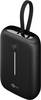 Goobay 76251 Powerbank 10000 mAh, USB-C & USB-A, integriertes USB-C-Kabel 20 W PD/QC, kompakte Powerbank