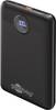 Goobay 65868 Dünne Powerbank 10000 mAh, USB-C & USB-A, 22 W Power Delivery/Quick Charge, Digitalanzeige