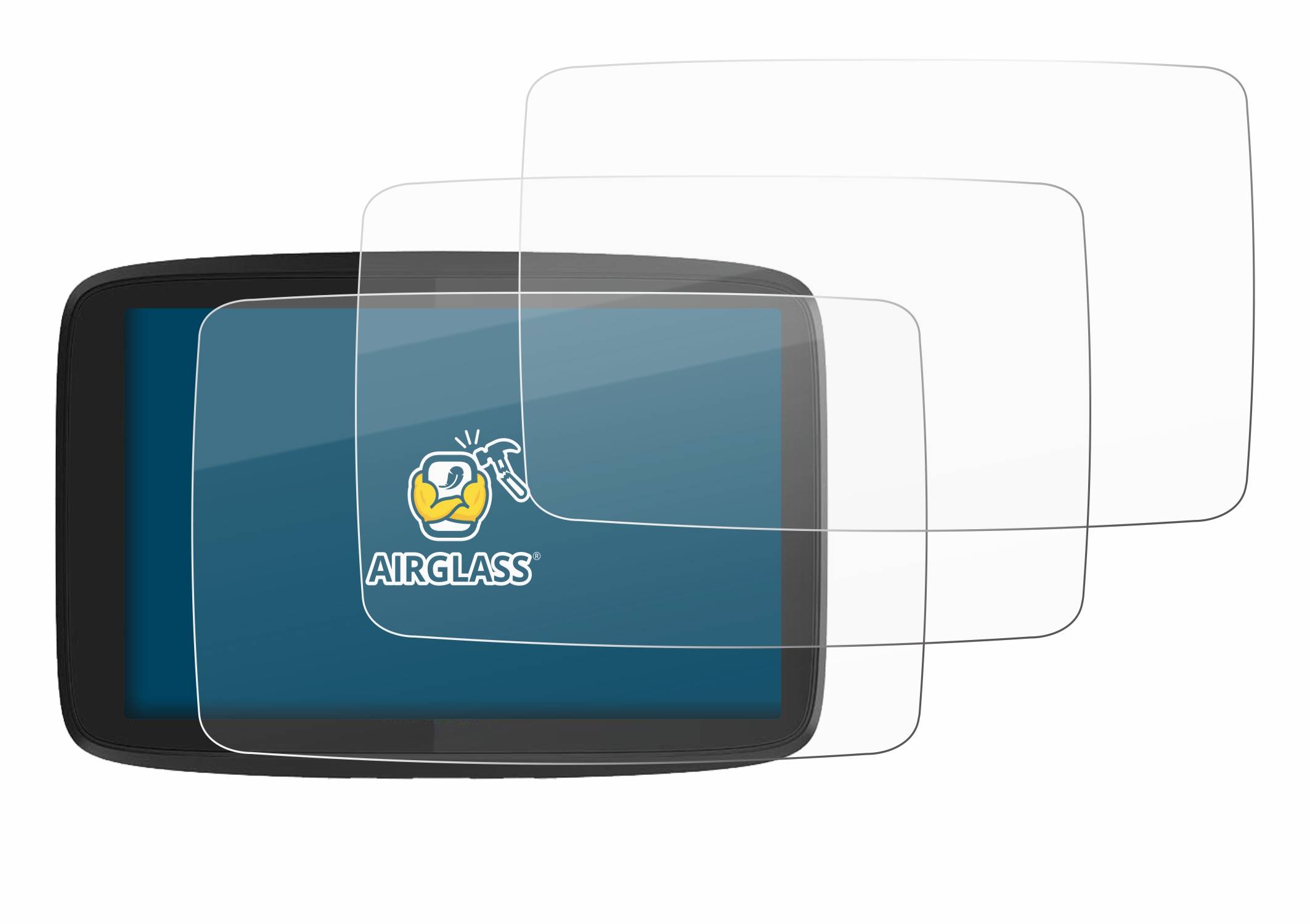 BROTECT Schutzglas für TomTom GO Camper Tour Schutzfolie Panzer Folie Glas Display Schutz klar-3