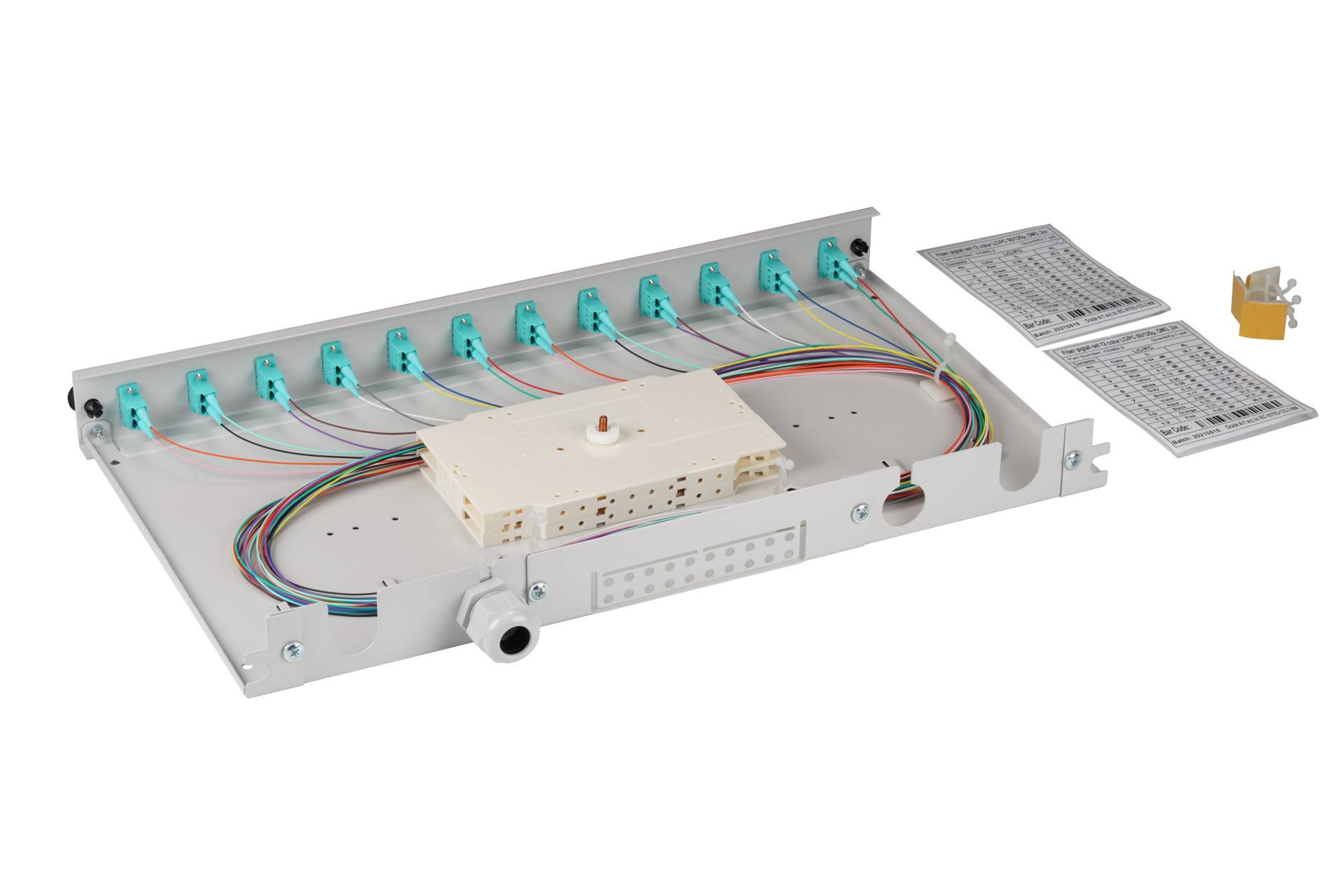 EFB Elektronik EFB-Elektronik - Glasfaserkabelkiste - 50/125Âµ, extendable, OM3 - Rack montierbar - LC Duplex MM X 6 - G-2