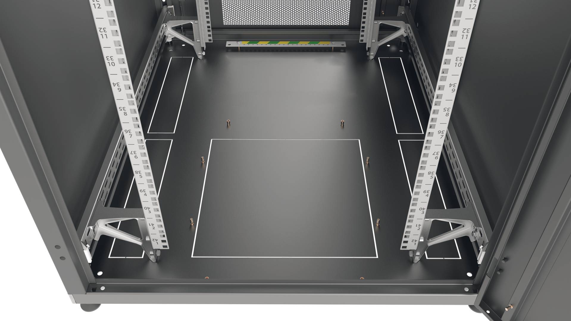 EFB-Elektronik PRO-2460TS.P1, 19" Serverschrank PRO 24HE, 600x1000 mm, F+R 1-teilig, RAL9005-3