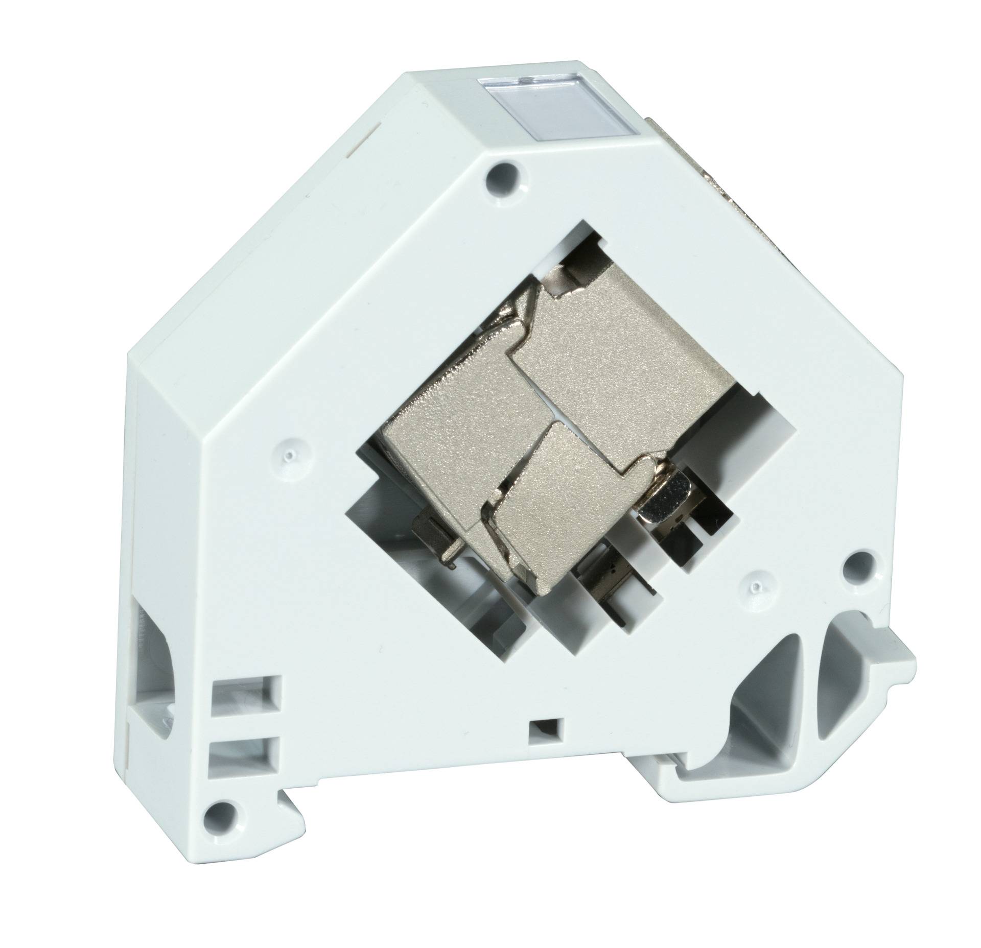 Abschlussplatte links für Keystone, Modulhalter ET-25186.V2 Kupferverkabelung Keystone + Adapter-1