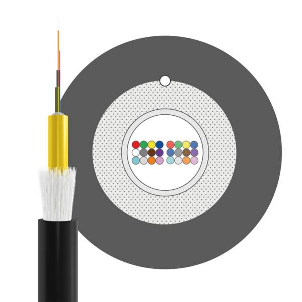U-DQ ZN BH OM3 24G 2x12 Eca 3000N LSZH schwarz - Kabel - Netzwerk