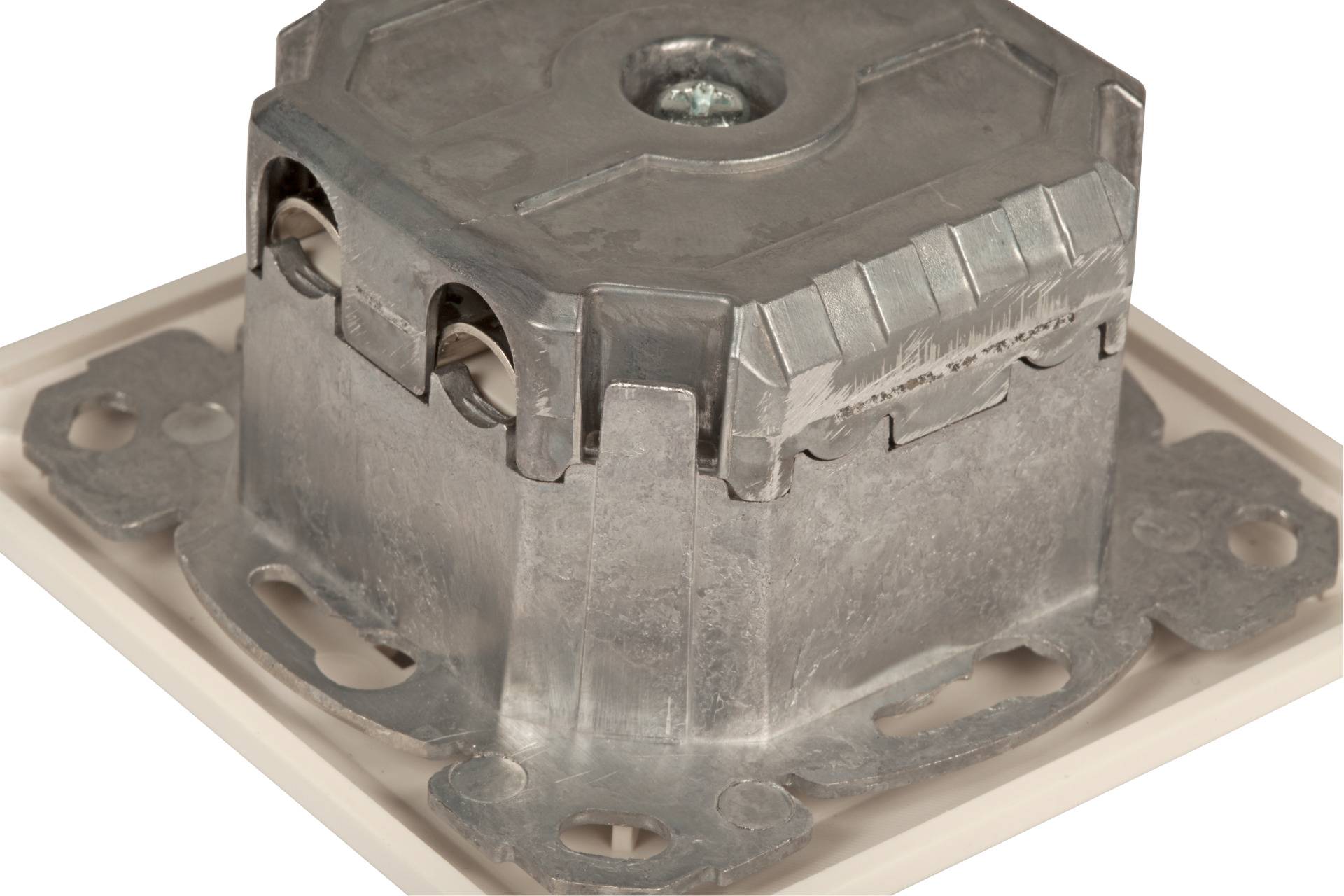 EFB Elektronik ET-25211.1V1 Netzwerkdose Unterputz Einsatz mit Zentralplatte und Rahmen CAT 6 Reinweiß (RAL 9010)-1