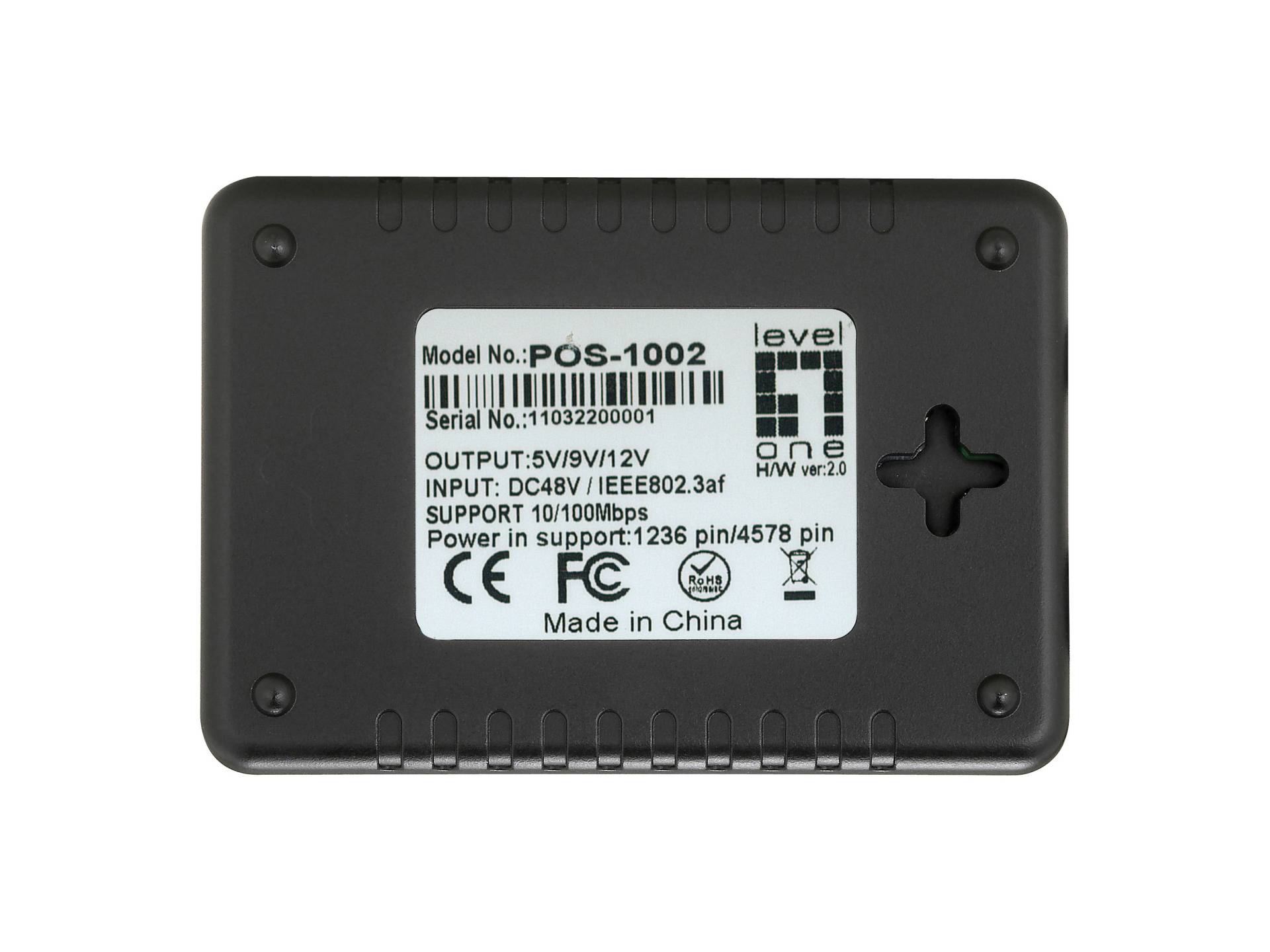 EFB-Elektronik POS-1002, Fast Ethernet PoE Splitter 15,4W-2