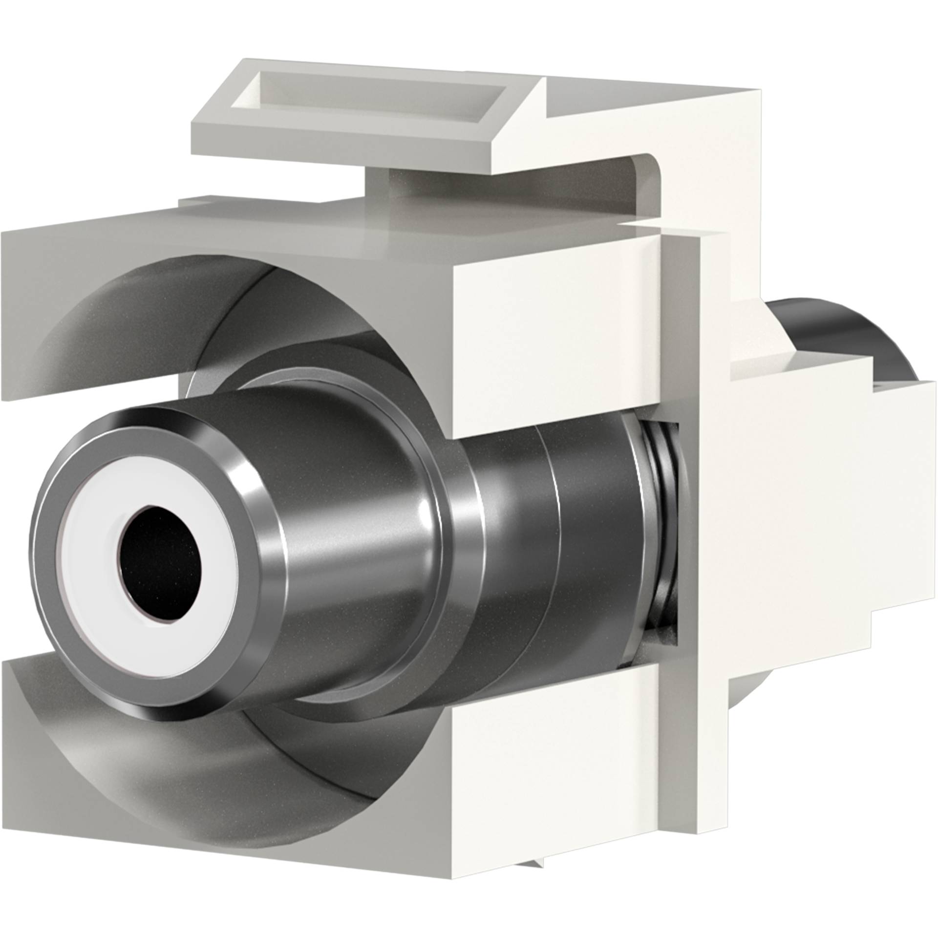 EFB-Elektronik Cinch Adapter Bu/Bu weiss EB494-1