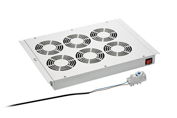 EFB Elektronik EFB-Elektronik - Rack-Lüftereinsatz (230 V) mit Thermostat (6 Lüfter)