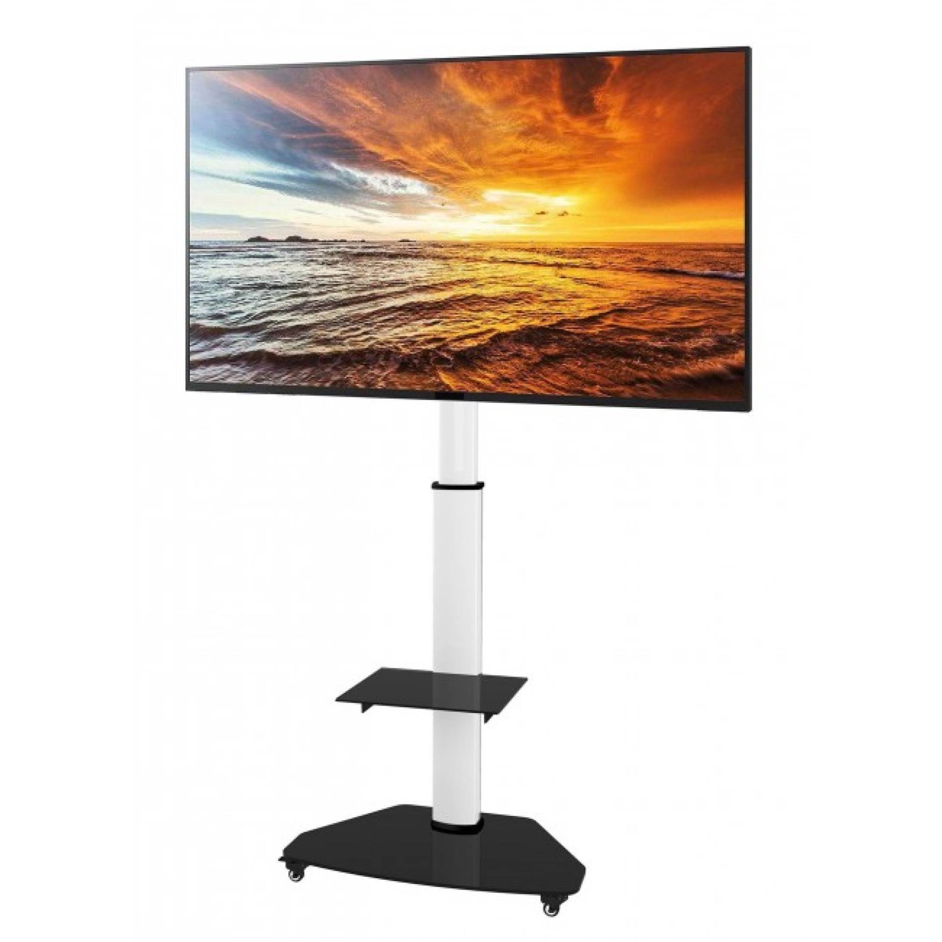 EFB-Elektronik ICA-TR3WH, TV Trolley für LCD LED TV 37-70", weiß, mit Ablage-2
