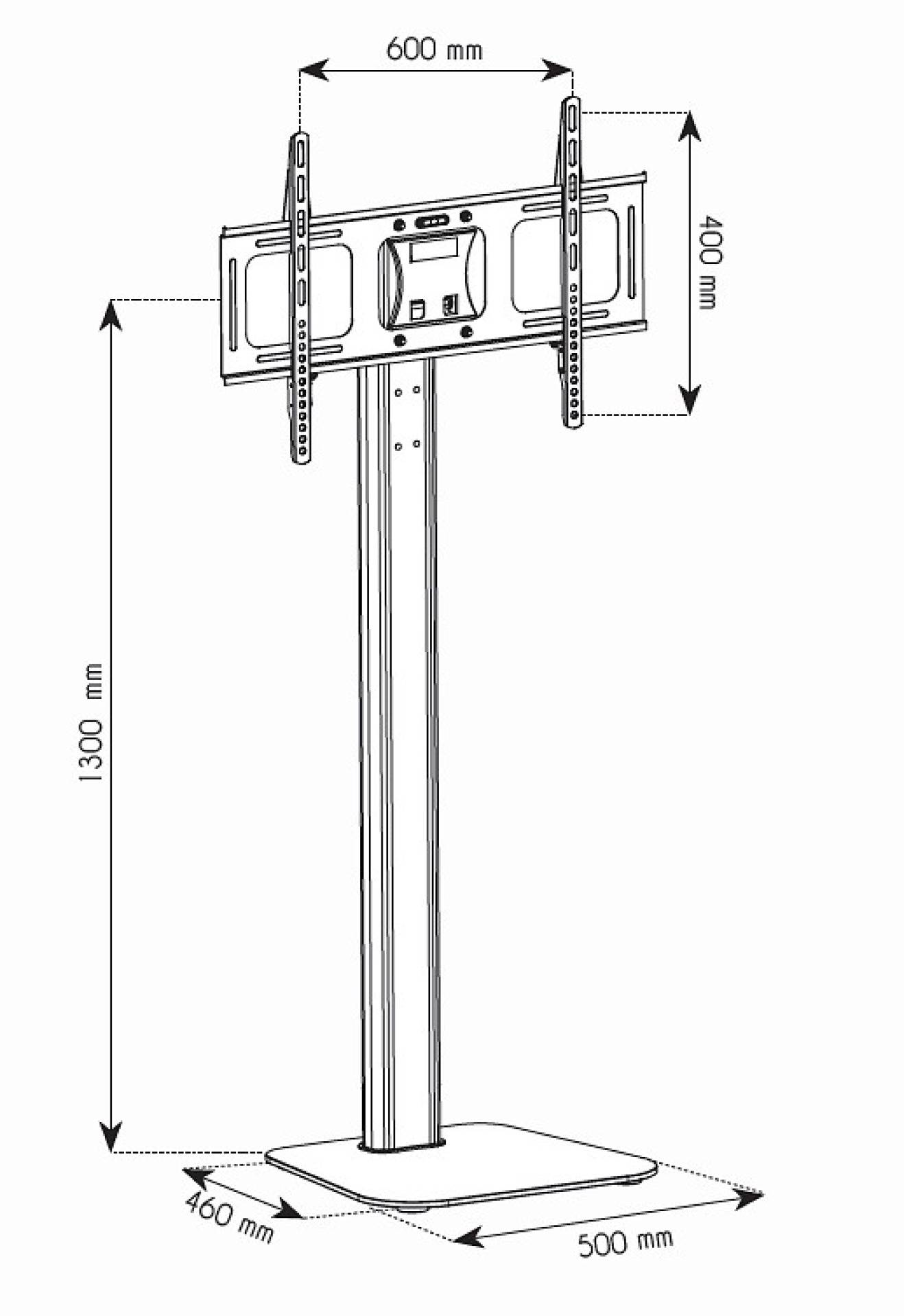 EFB-Elektronik ICA-TR11, TV LED/LCD Standfuß, Aluminium, 32"-70"-2