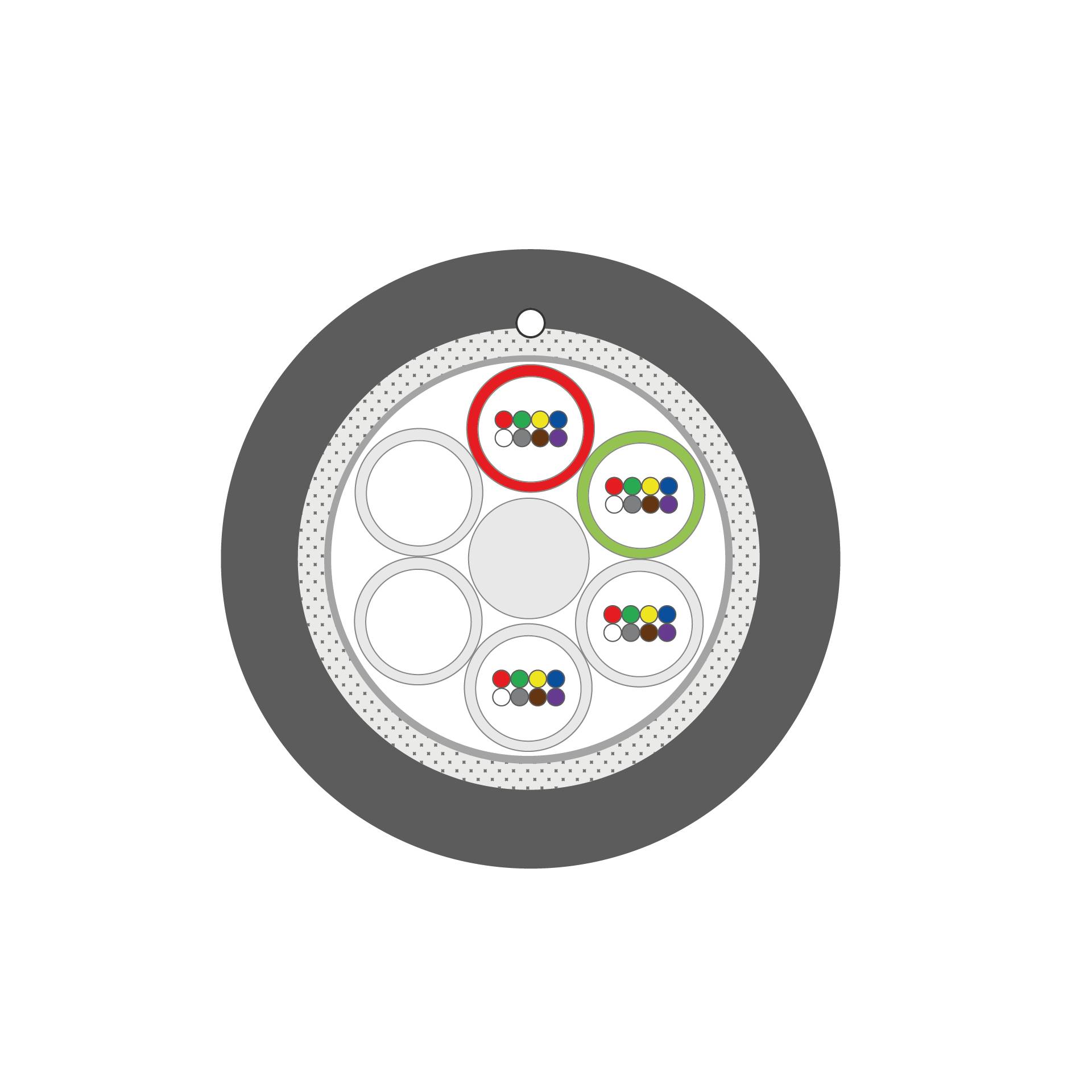 EFB 54548.1DOM5-E5 INFRALAN® U-DQ(ZN)BH OM5 48G (4x12) Eca 5000N LSZH schwarz 11-3