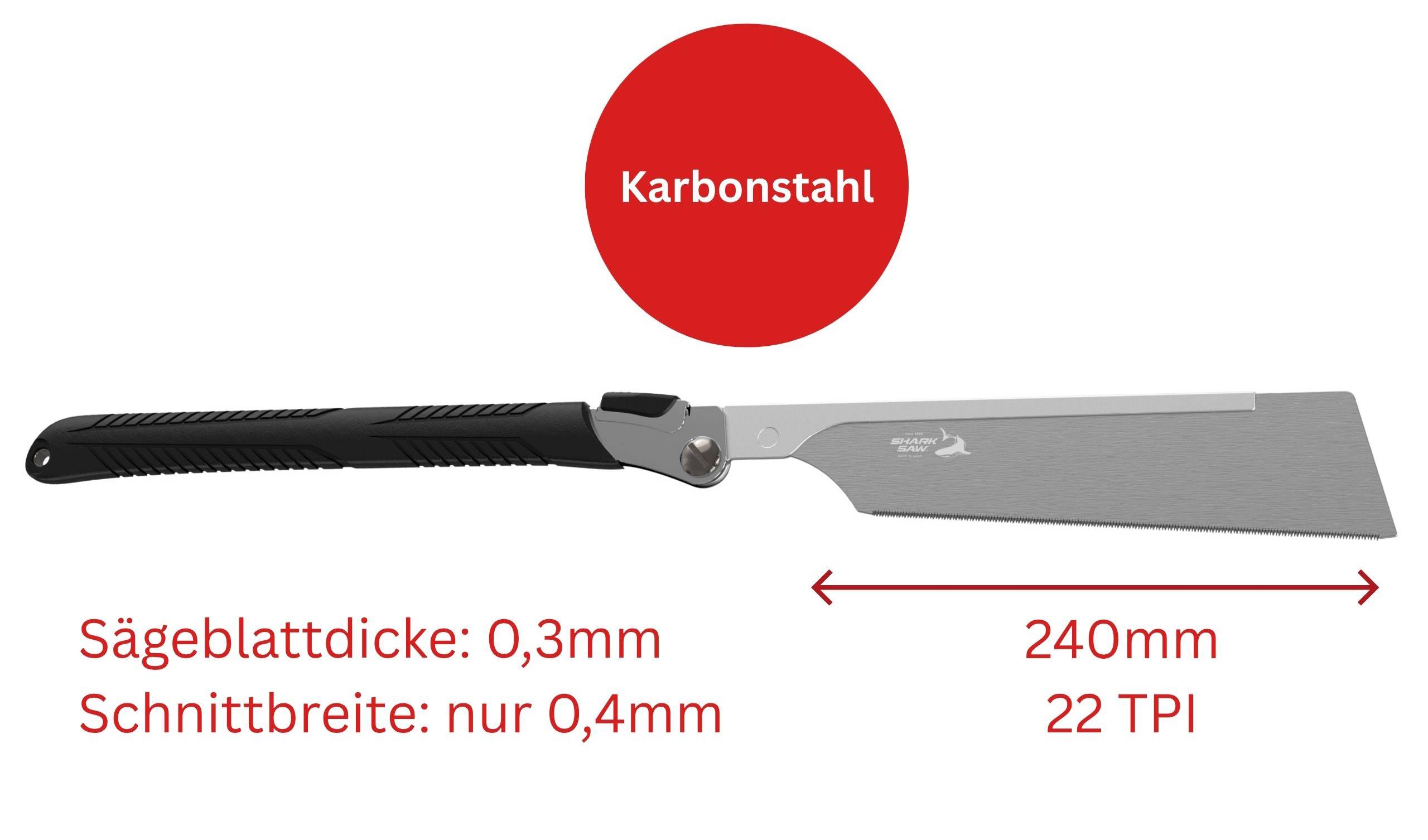 FAMEX 5527 Profi Japansäge 240mm – 22 TPI, ultra fein, Dozuki Klappsäge - PROFESSIONAL-1