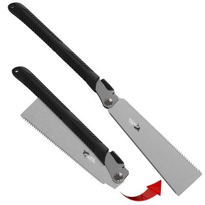 FAMEX 5523 Profi Japansäge 240mm – 7-9/ 17 TPI - Ryoba, Klappsäge für Holz-0