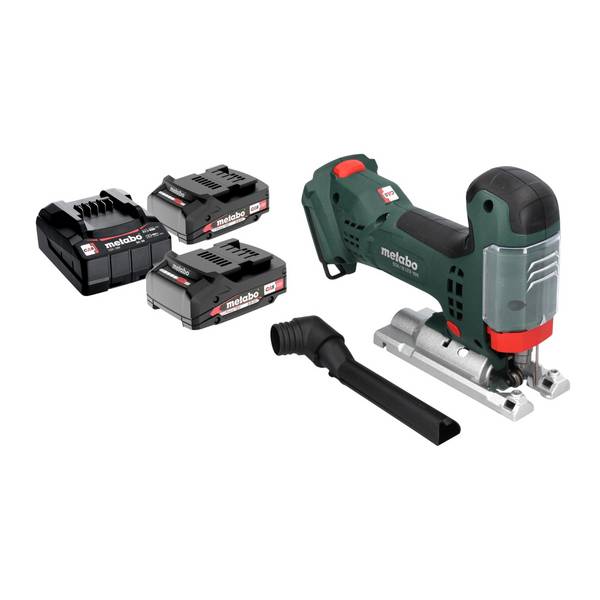 Metabo STA 18 LTX 100 Akku Stichsäge 18 V 100 mm Brushless + 2x Akku 2,0 Ah + Ladegerät