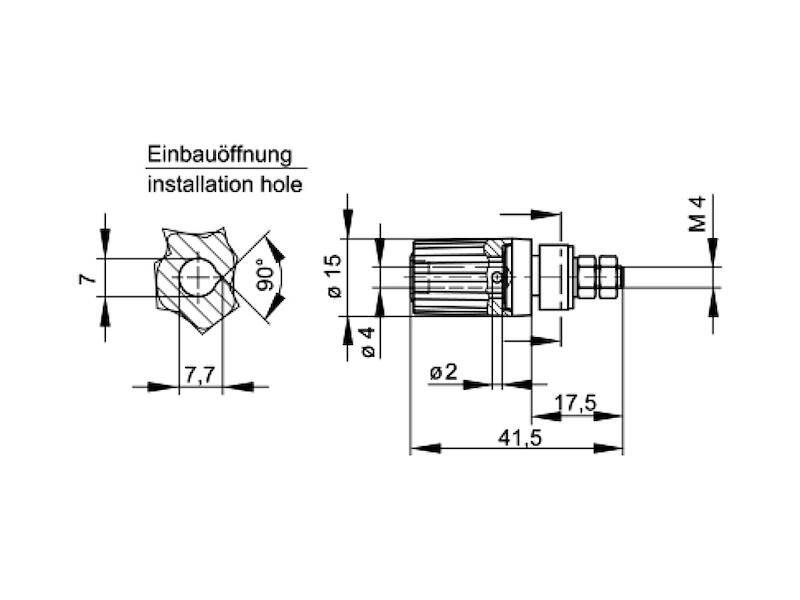 HIRSCHMANN Test & Measurement PKI 110 Polklemme blau-1