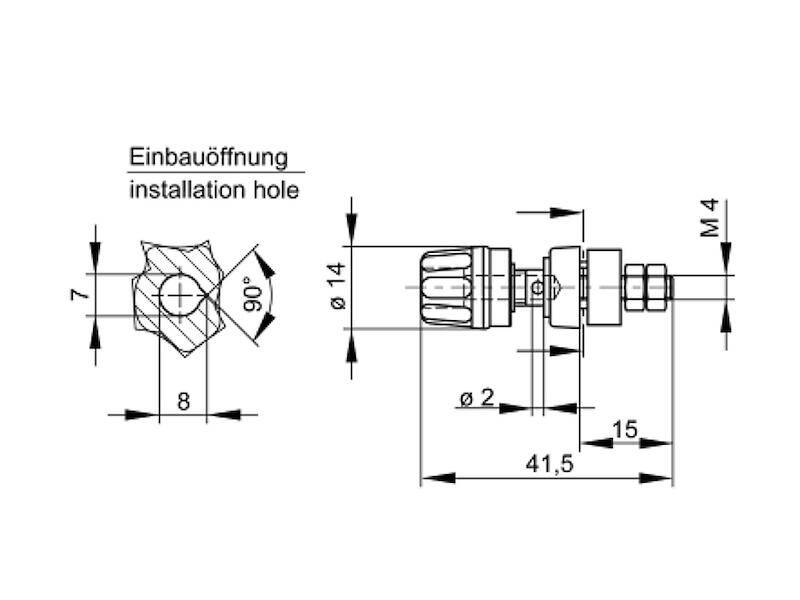 HIRSCHMANN Test & Measurement PKI 10 A Polklemme braun vergoldet-1