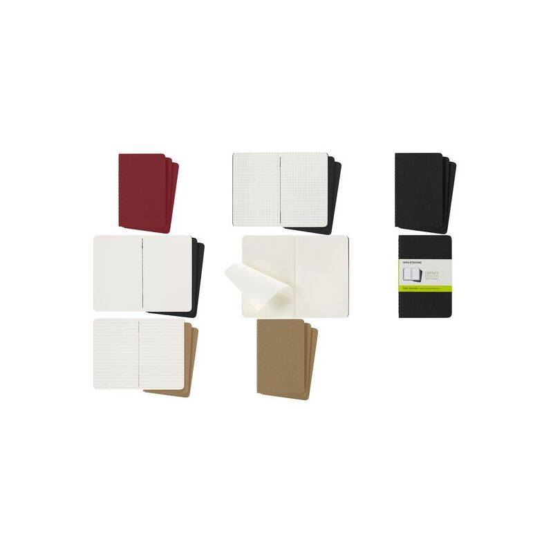 MOLESKINE Notizheft Cahier, L/A5, blanko, Karton, rot