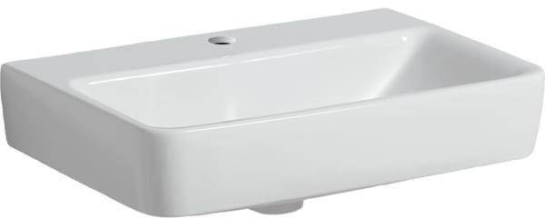 GE Renova Compact Waschtisch, 55x37cm m. Hl., o. Ül., weiß