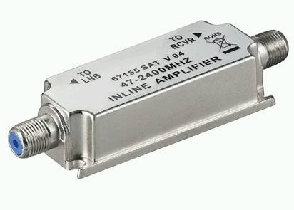 Goobay SAT/BK-Antennenverstärker 47 MHz - 2400 MHz Strecken-Nahverstärker zur Anhebung von Signalen-1
