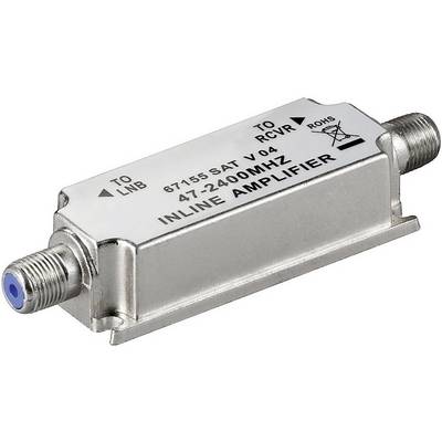 Goobay SAT/BK-Antennenverstärker 47 MHz - 2400 MHz Strecken-Nahverstärker zur Anhebung von Signalen-0