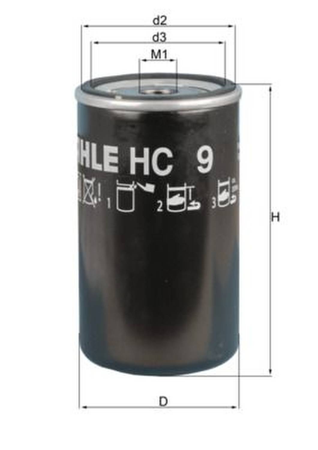 MAHLE 852204 HC9 HYDRAULIKFILTER LKW HC 9-0