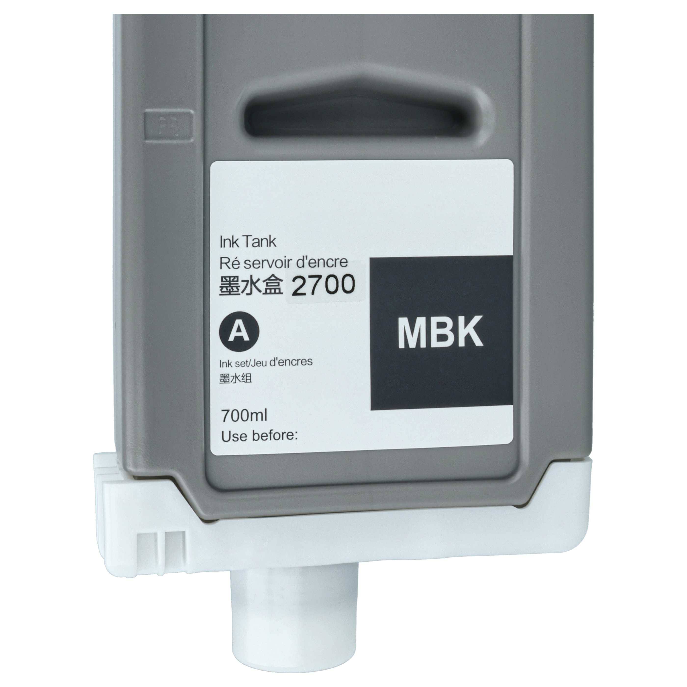 vhbw Tintenpatrone Matt-Schwarz als Ersatz für Canon PFI-3700 MBK (kompatibel, 700ml)-3