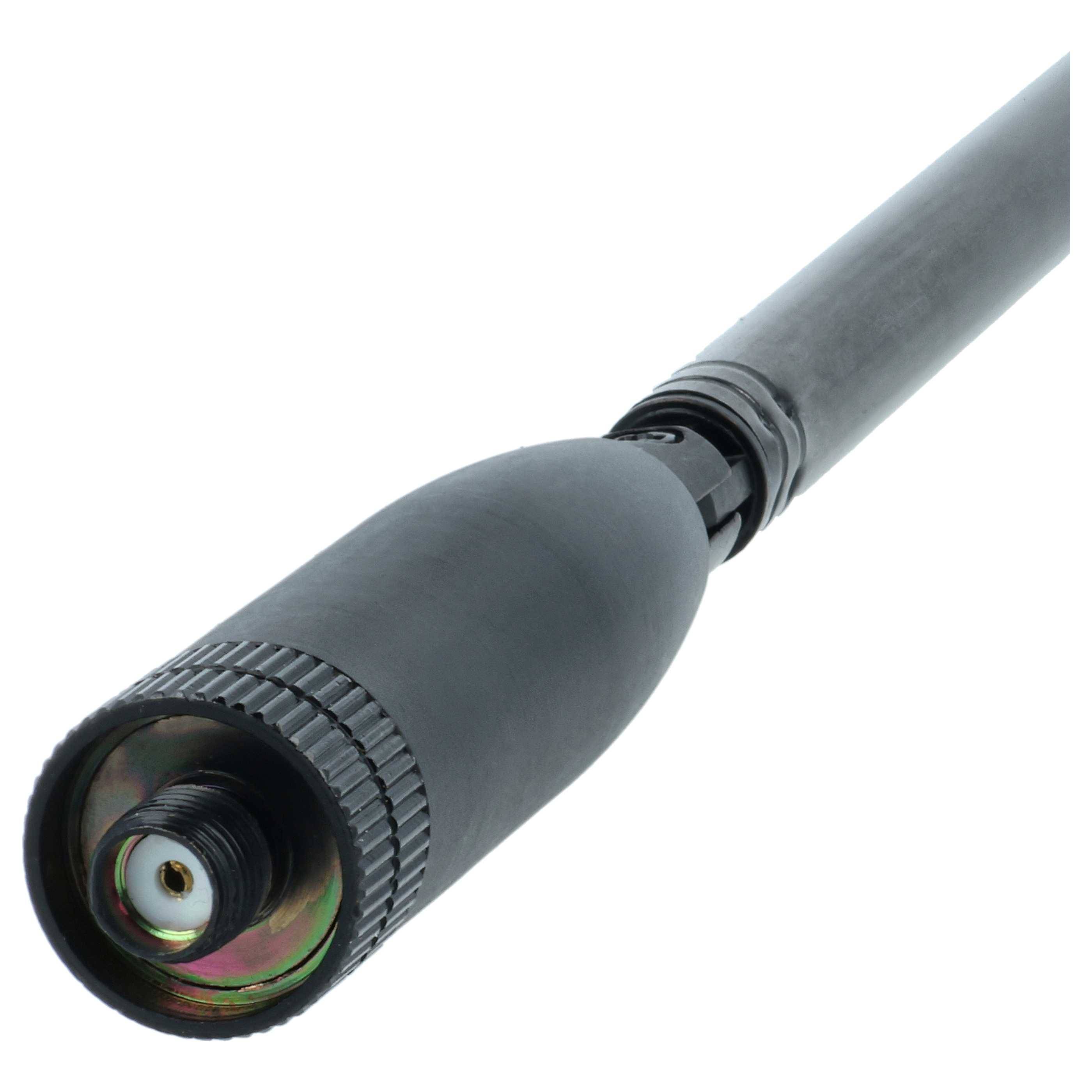vhbw Antenne kompatibel mit Kenwood TK-372G | UV-5R, UV-5RA Funkgerät - Ausziehbar, 24 cm - 80 cm, SMA Buchse Schwarz-3