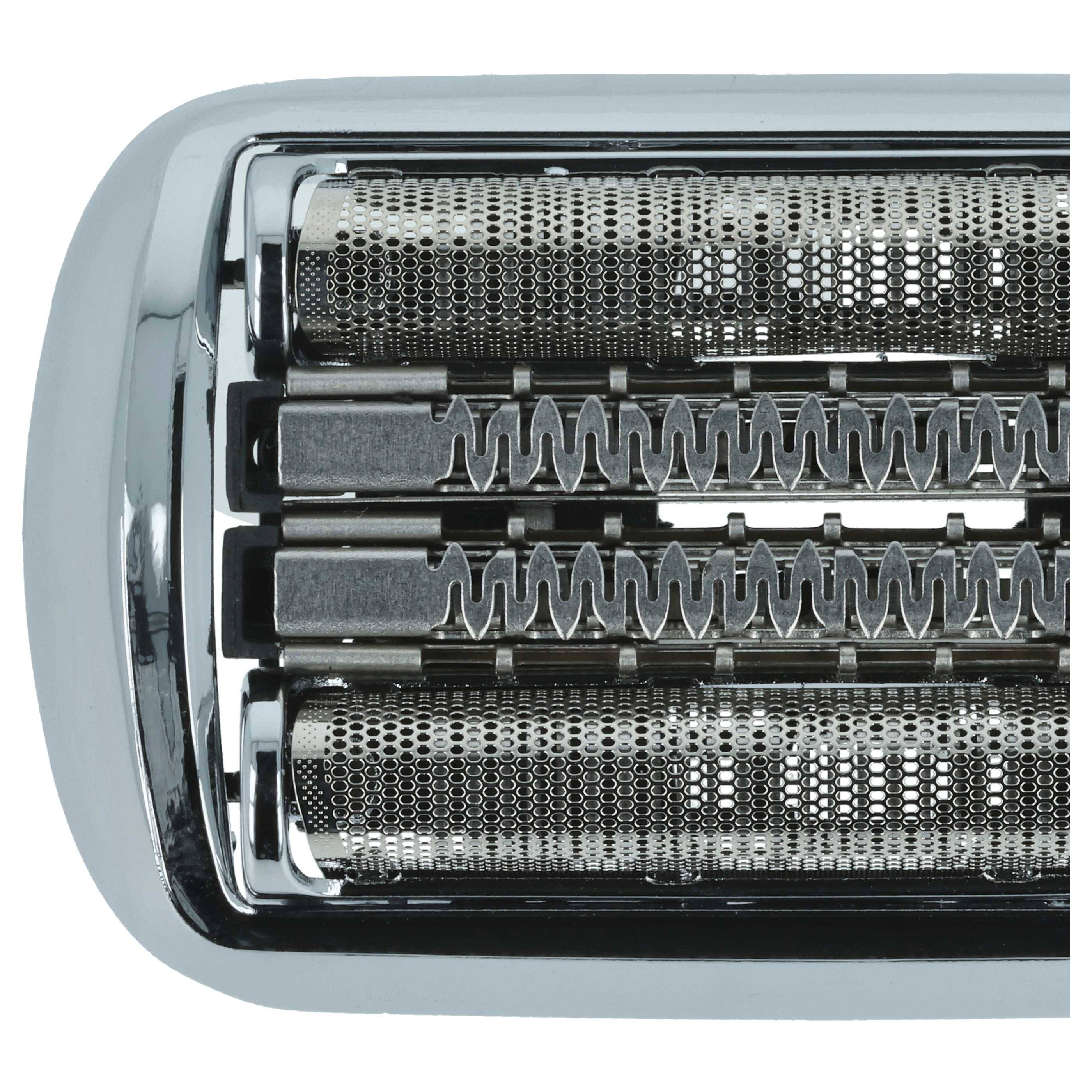 vhbw Scherkopf Ersatz für Braun 92S für Elektrorasierer | Silber-3