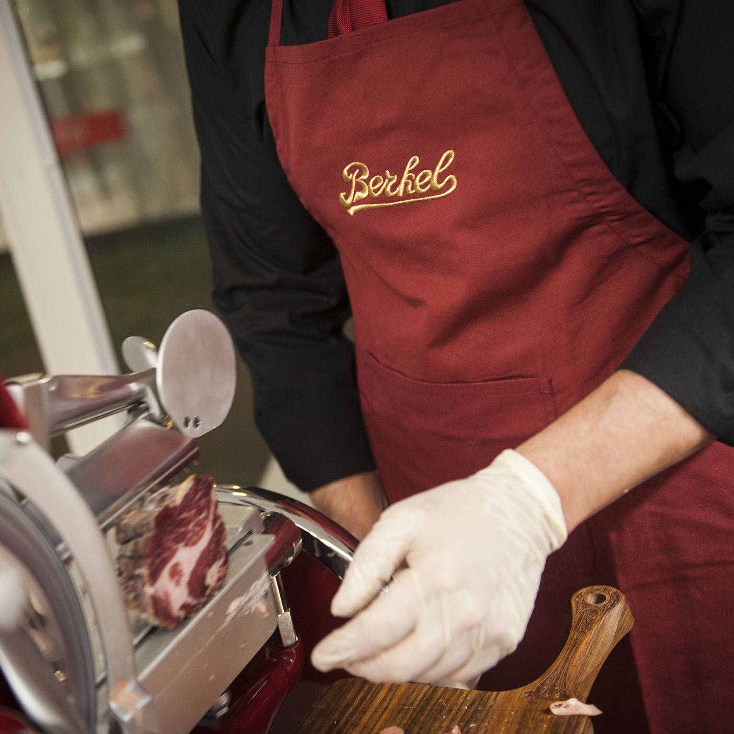 Berkel Küchenschürze - Rot/Gold-2