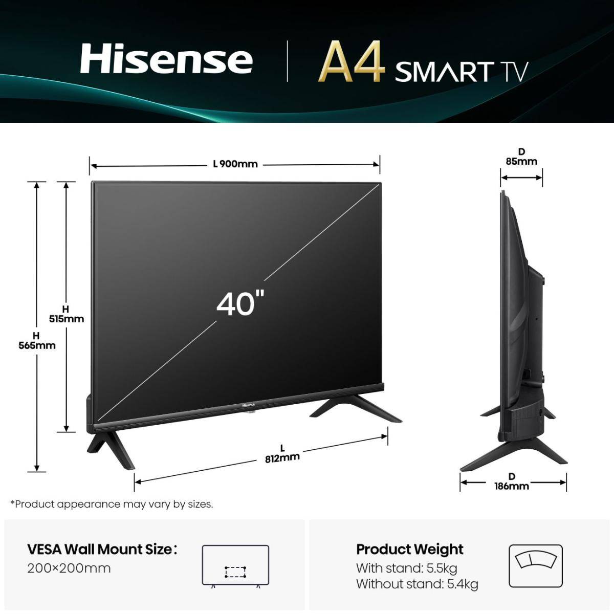Hisense 40E4QT 101,6 cm (40 Zoll) LED-TV-1