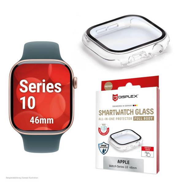 E.V.I. DISPLEX Full Body Apple Series 10/11, 46mm, clear