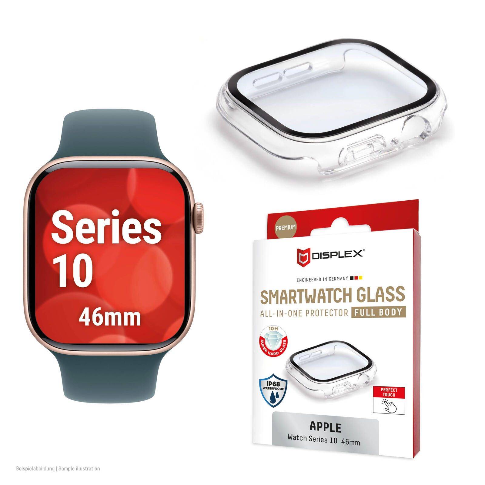 E.V.I. DISPLEX Full Body Apple Series 10/11, 46mm, clear-0