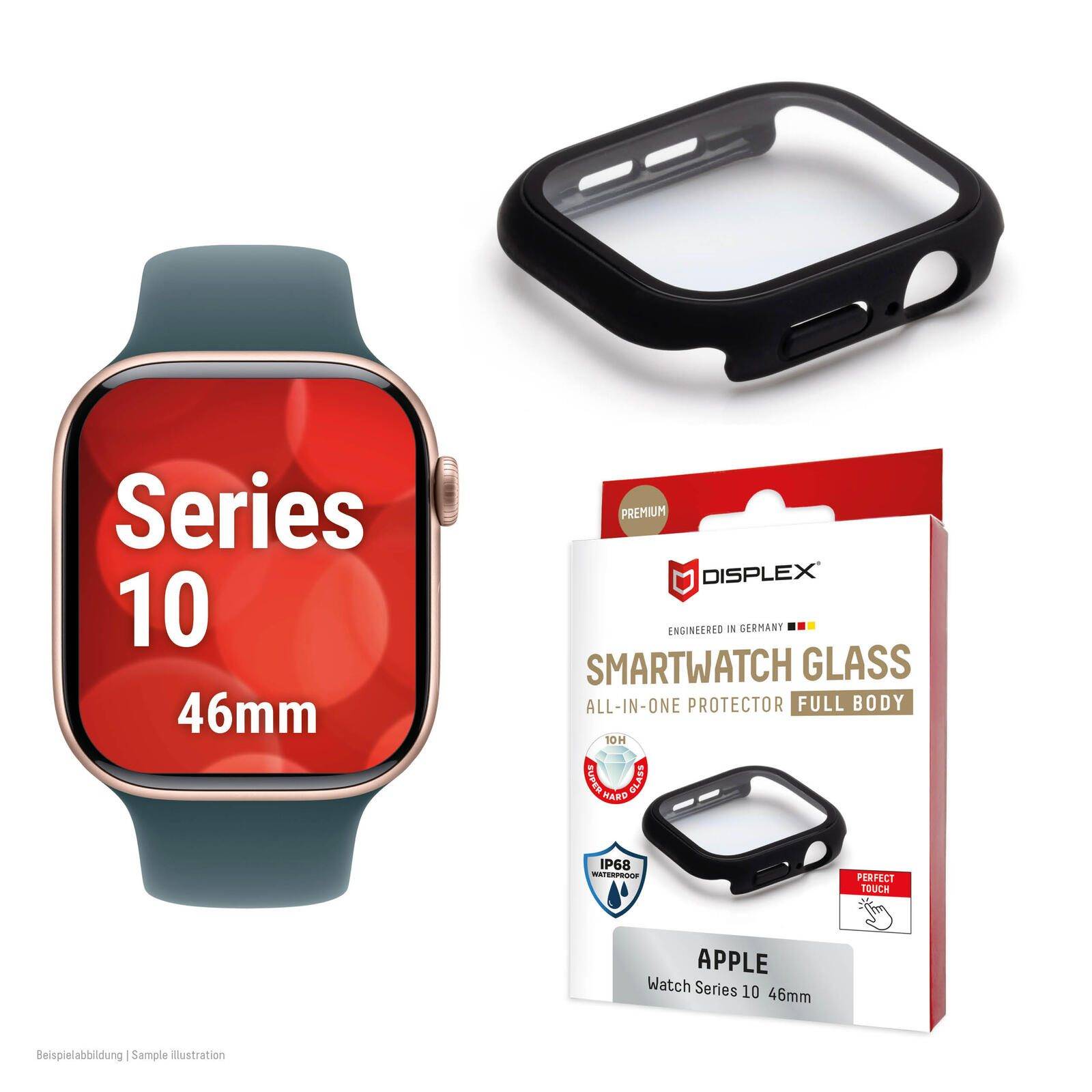 E.V.I. DISPLEX Full Body Apple Series 10/11, 46mm, black-0