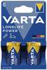 Varta Consumer Batteries GmbH & Co. KGaA Batterie Longlife Power C Bli 2 1,5V C-AM2-Baby 7800 mAh 3LR12 4914 2 St./Bl. 4