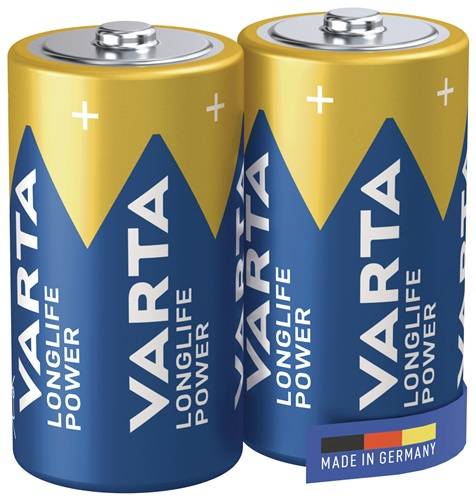 Varta Consumer Batteries GmbH & Co. KGaA Batterie Longlife Power C Bli 2 1,5V C-AM2-Baby 7800 mAh 3LR12 4914 2 St./Bl. 4-2
