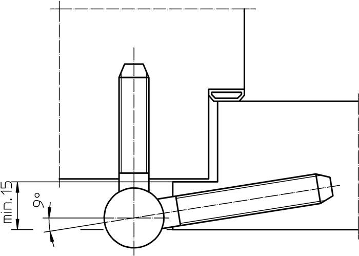 Einbohrband BAKA C 1-20 WF 3-tlg.topzink 100kg DIN L/R HLT SIMONSWERK-2
