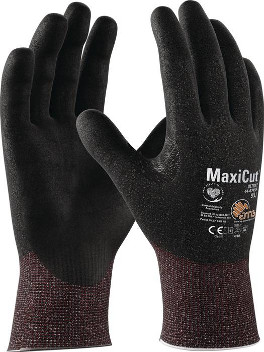 Schnittschutzhandschuhe MaxiCut® Ultra™ 44-6745F Gr.9 schwarz EN 388 PSA II-0