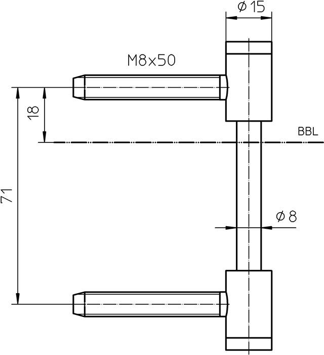 Flügelteil V 0026 WF 3-tlg.STA vern.100 St./VE SIMONSWERK-2