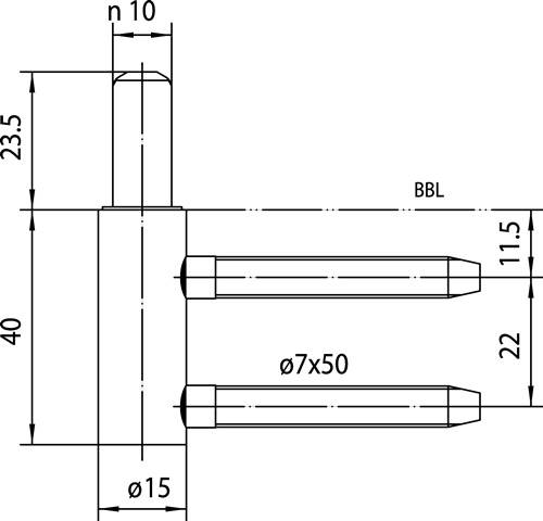 Rahmenteil V 3400 WF STA vern.f.2-tlg.Holzzargen SIMONSWERK-3