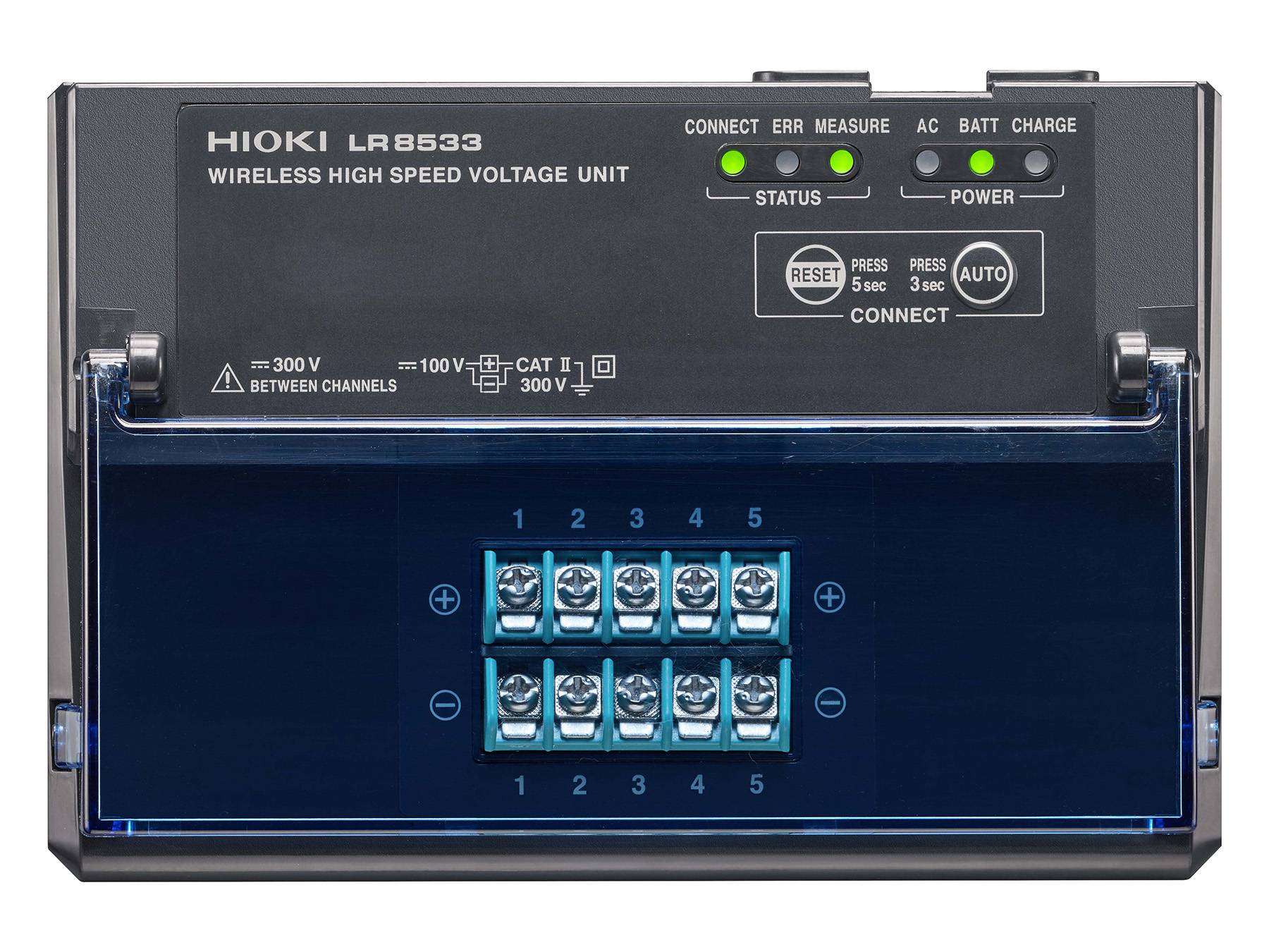 Hioki LR8533 - Drahtloses 5-Kanal Loggermodul für Spannung, 1 ms-1