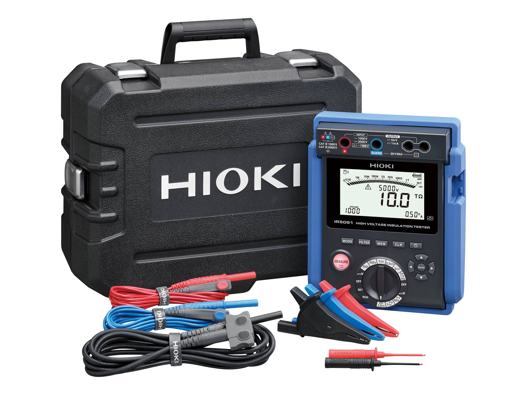 Hioki IR5051 - Portabler Hochspannungs-Isolationstester mit PV-Funktion-3