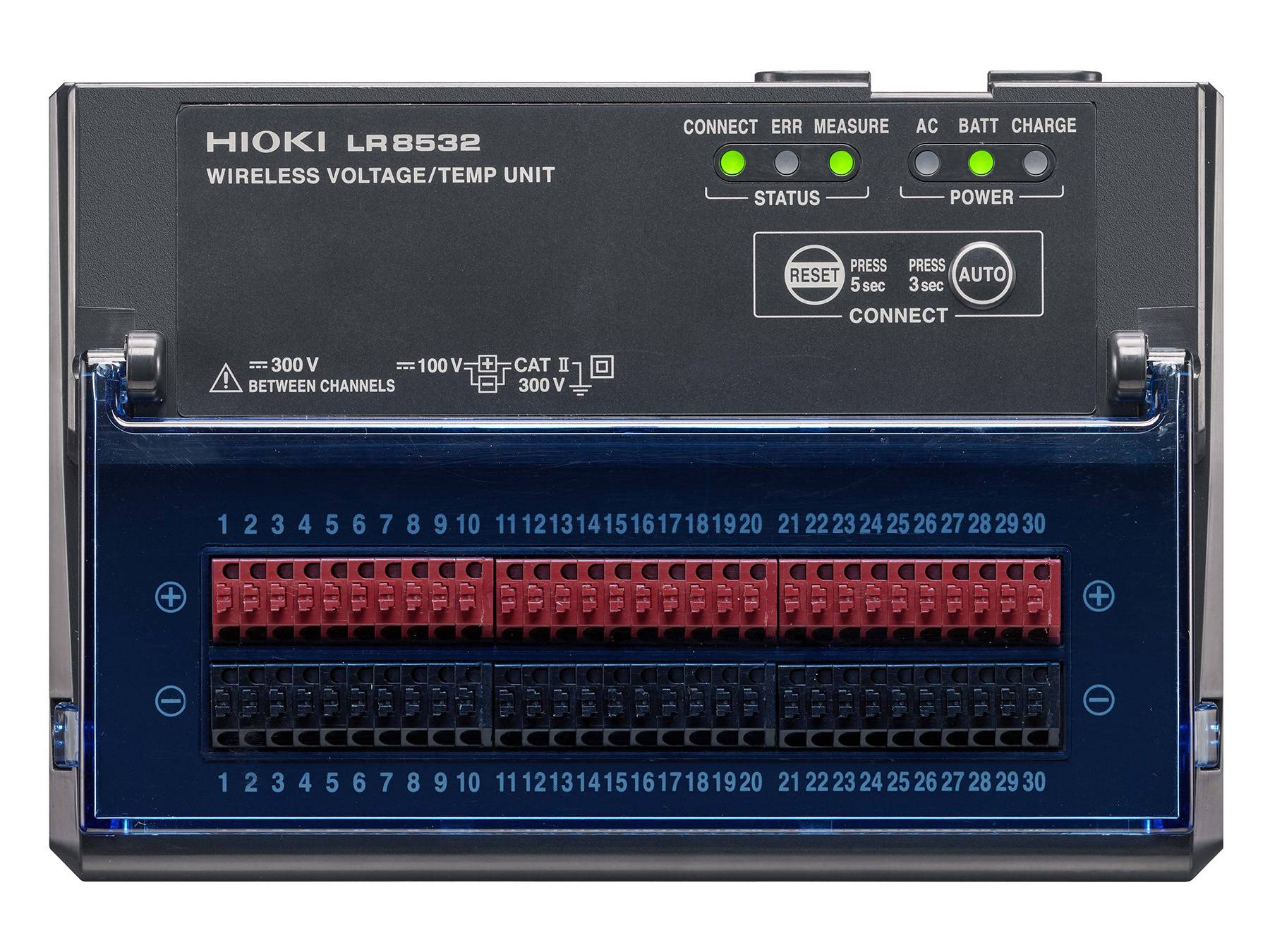Hioki LR8532 - Drahtloses 30-Kanal Loggermodul für Spannung und Temperatur, 10 ms-1