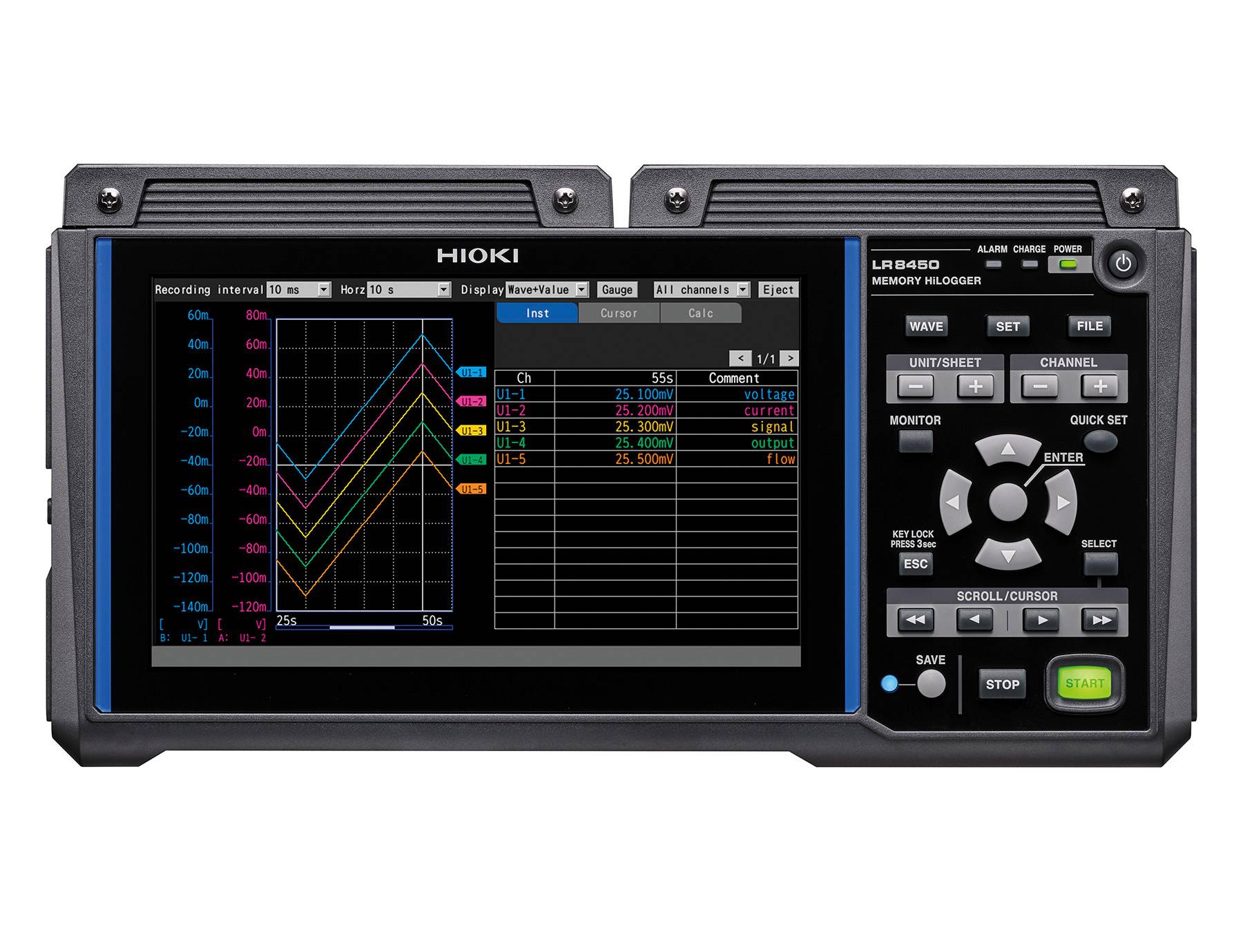 Hioki LR8450-01 - WLAN-fähiger modularer Mehrkanal-Datenlogger-1