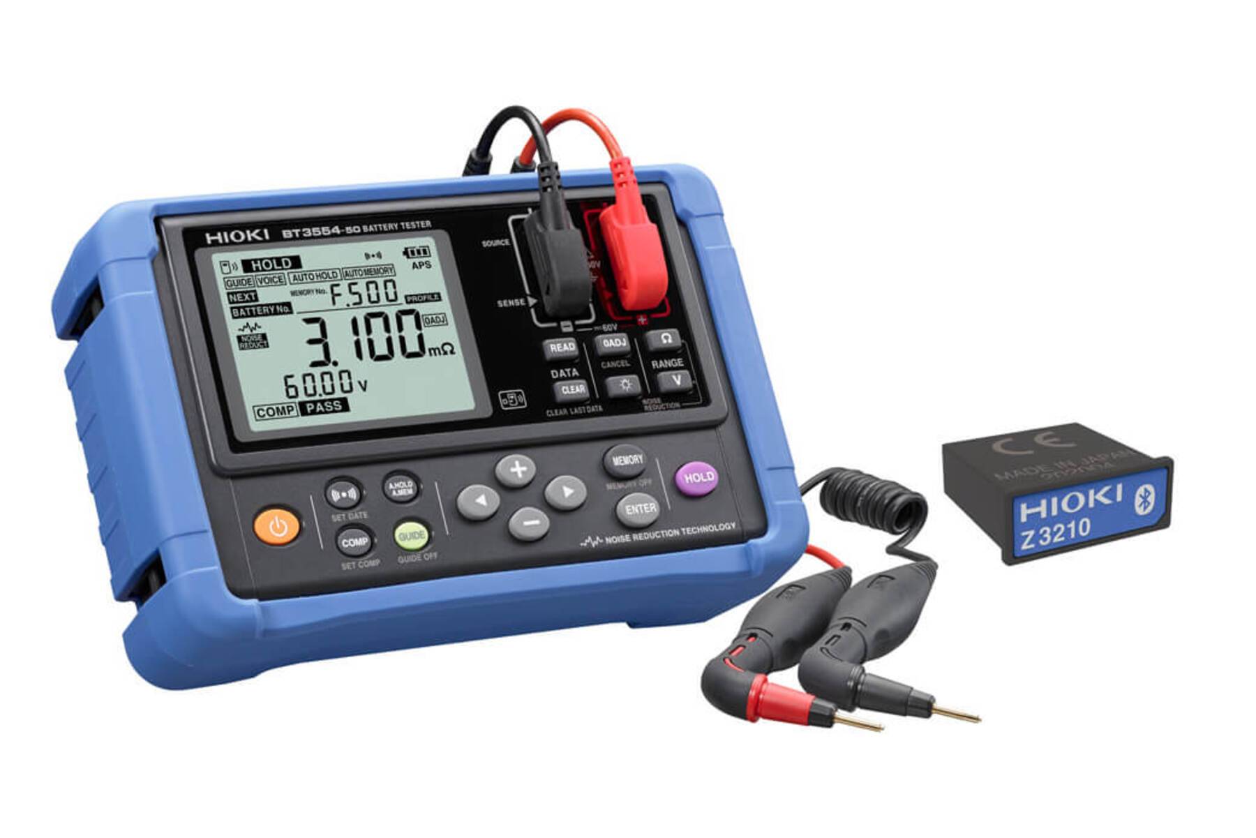 Hioki BT3554-92 - Tragbarer Batterietester, L2020 Prüfkabel und Z3210-0