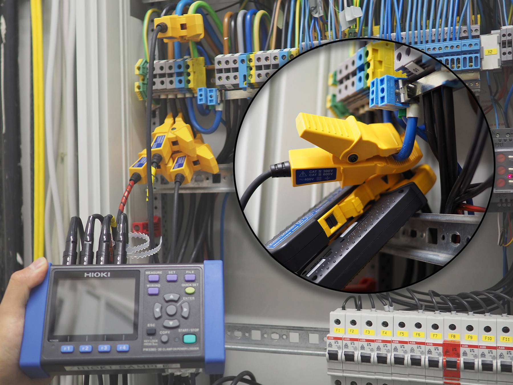 Hioki PW3365-20 - Kompakter Dreiphasen-Energielogger mit berührungslosen Spannungssensoren-3