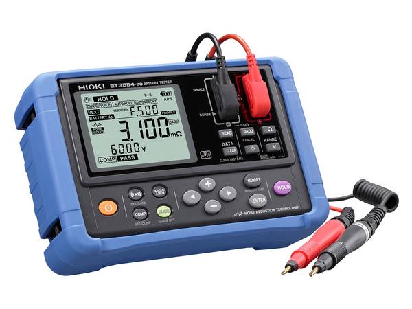 Hioki BT3554-51 - Tragbarer Batterietester, 9465-10 Prüfkabel mit gerader Spitze