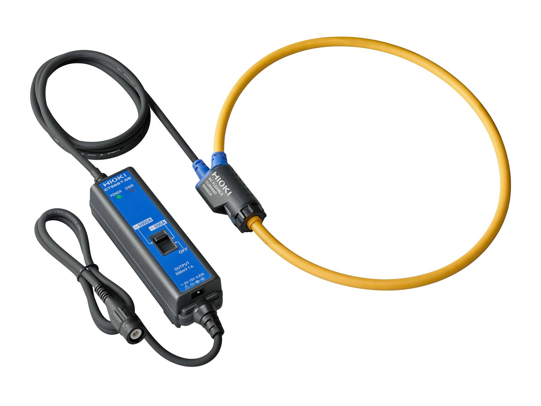 Hioki CT9667-02 - Flexibler Stromsensor für Wechselstrom, 5000 A, 10 Hz bis 20 kHz-0
