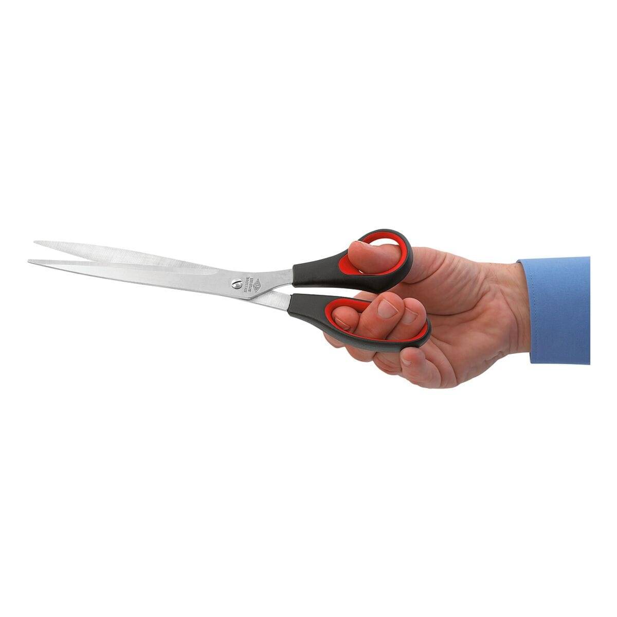 Schere 25,5cm Edelstahl Softgriff schwarz/rot-1