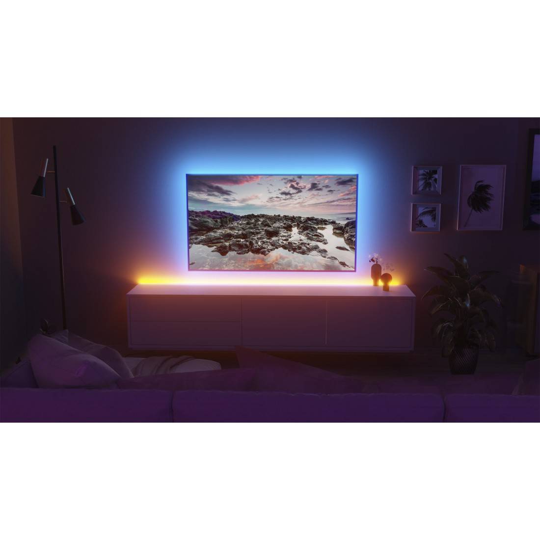 hama 00176669 LED-Streifen, RGBCCT, WLAN, Matter, dimmbar, selbstklebend, kürzbar, 5 m-0