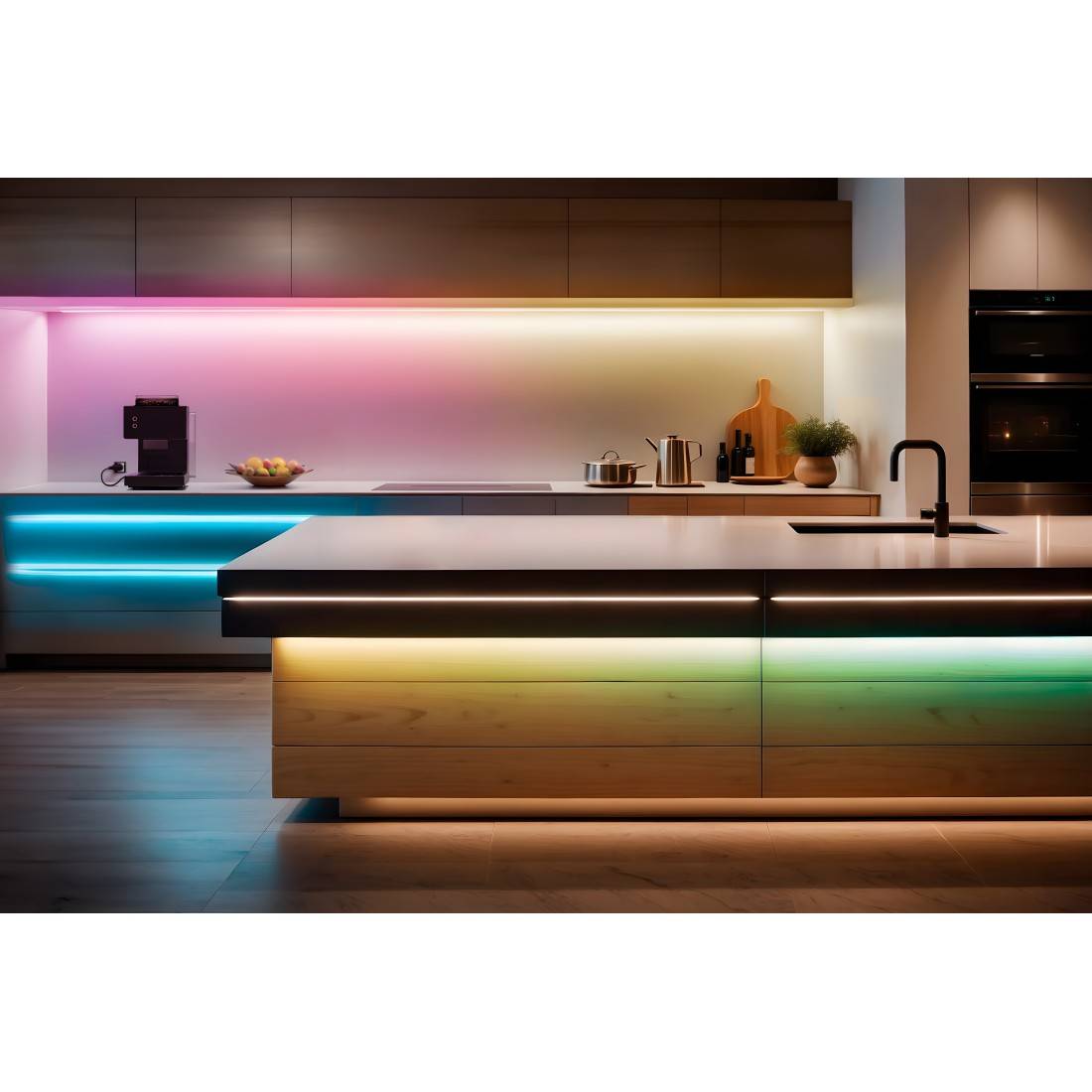 hama 00176669 LED-Streifen, RGBCCT, WLAN, Matter, dimmbar, selbstklebend, kürzbar, 5 m-1