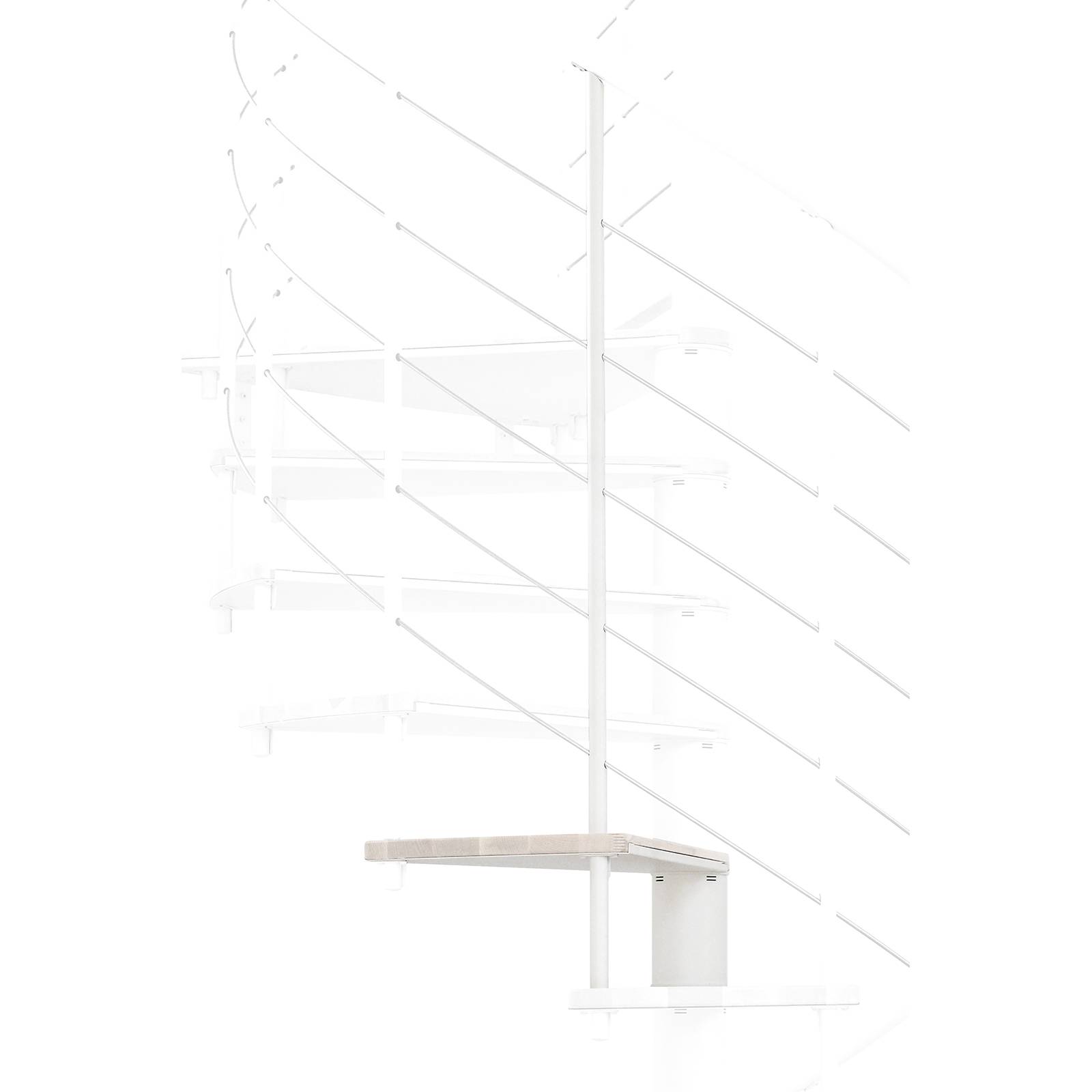 Minka Höhenerweiterung für Fusion 140cm Durchmesser Weiß Weiß-0